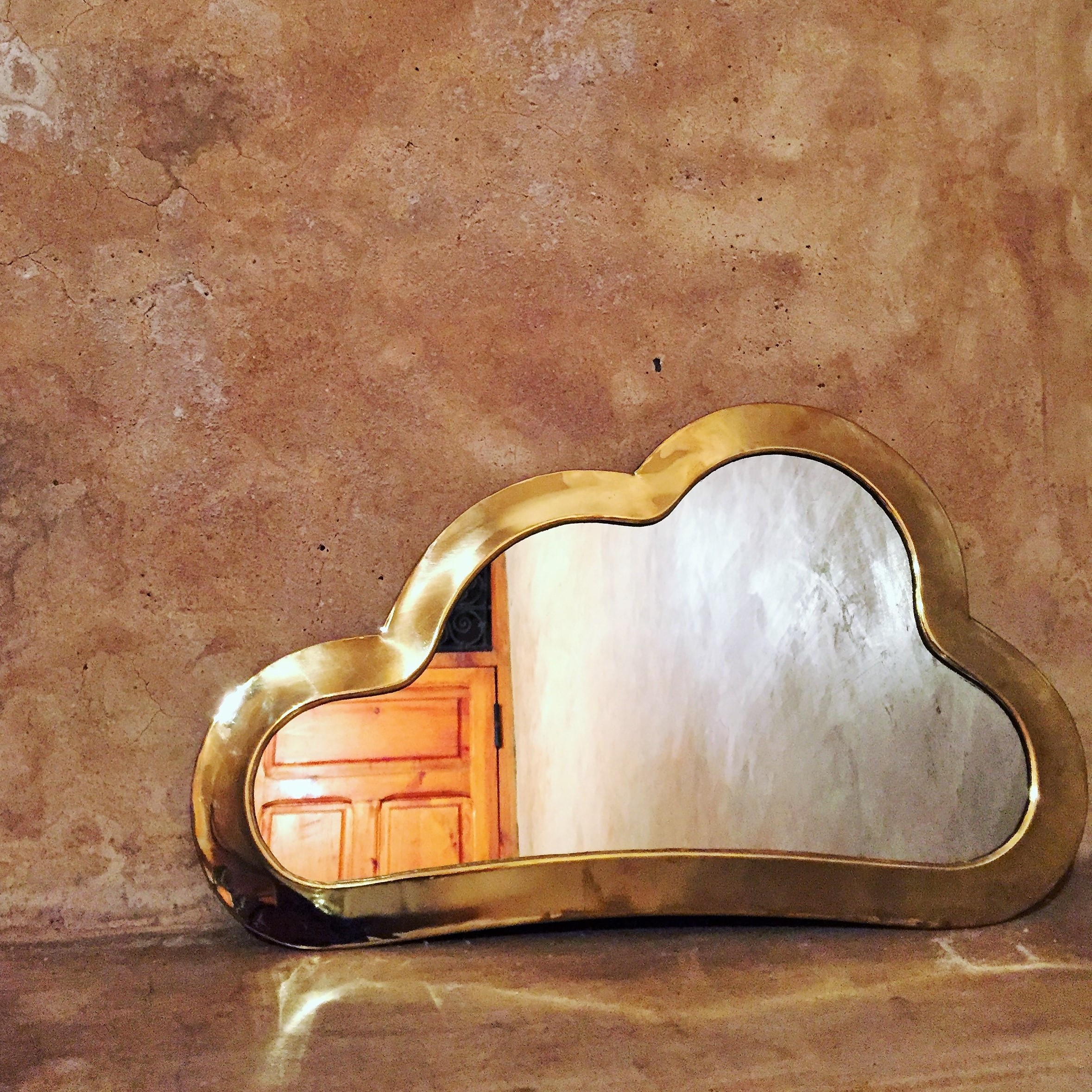 Miroir nuage laiton - La Fibule Artisanat Ethnique Marocain