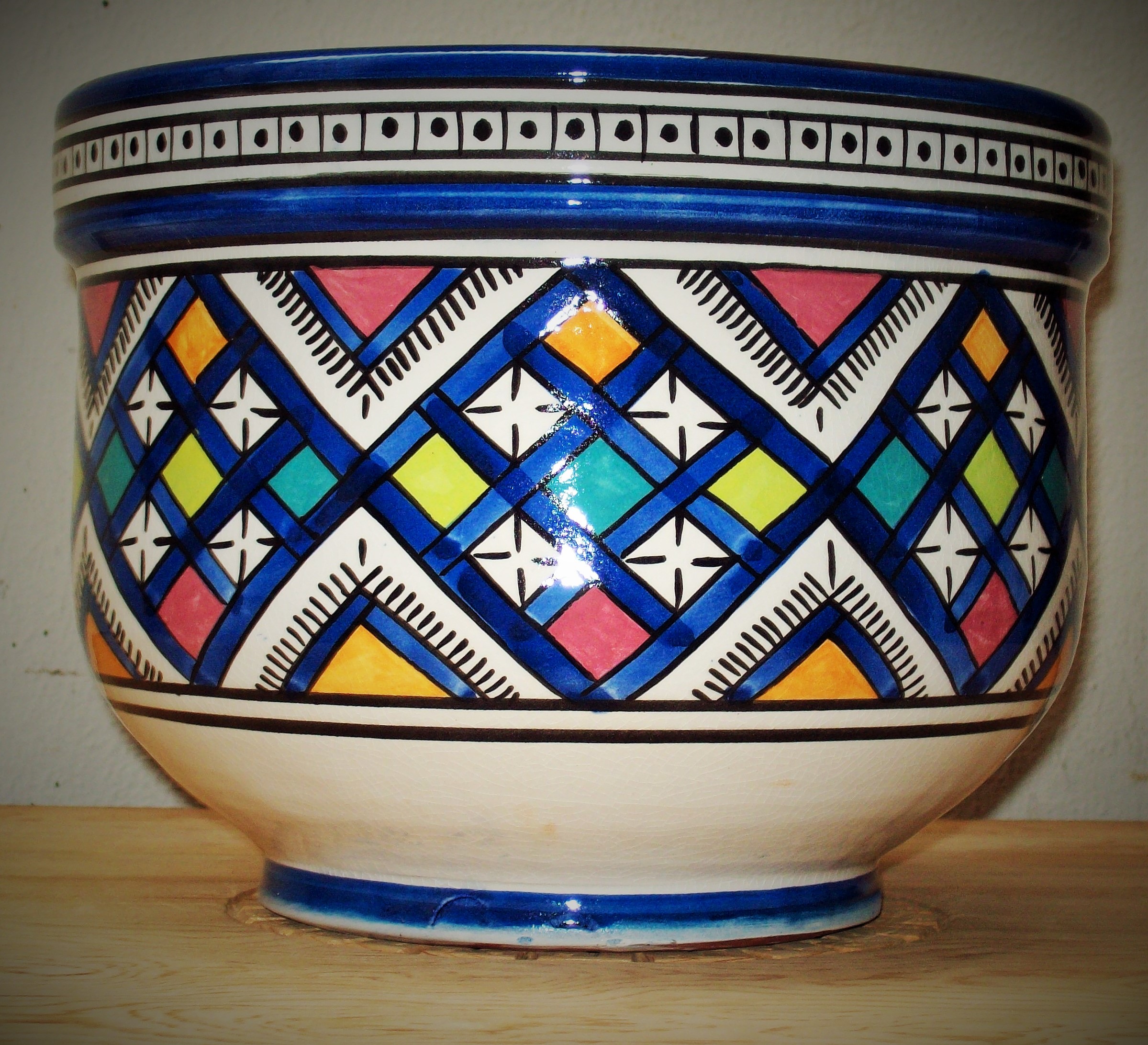 Cache pot céramique -  La Fibule - Art du Maroc - Depuis plus de 25 ans - Besançon.